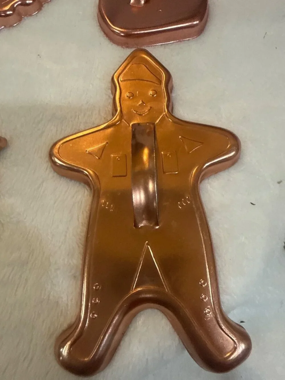 Vintage Copper Seasonal Cookie Cutters, Set of 6